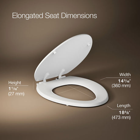 Stonewood® Elongated toilet seat