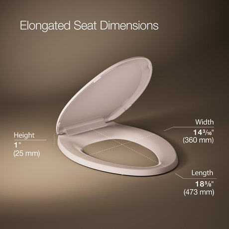 Lustra™ Quick-Release™ elongated toilet seat