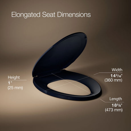 Lustra™ Quick-Release™ elongated toilet seat