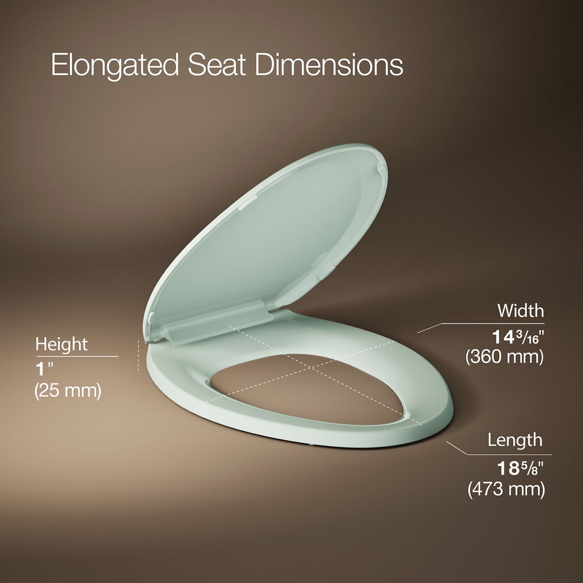 Lustra™ Quick-Release™ elongated toilet seat