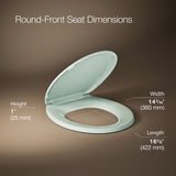 Lustra™ Quick-Release™ round-front toilet seat