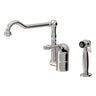 Dual stream mode kitchen faucet with side spray