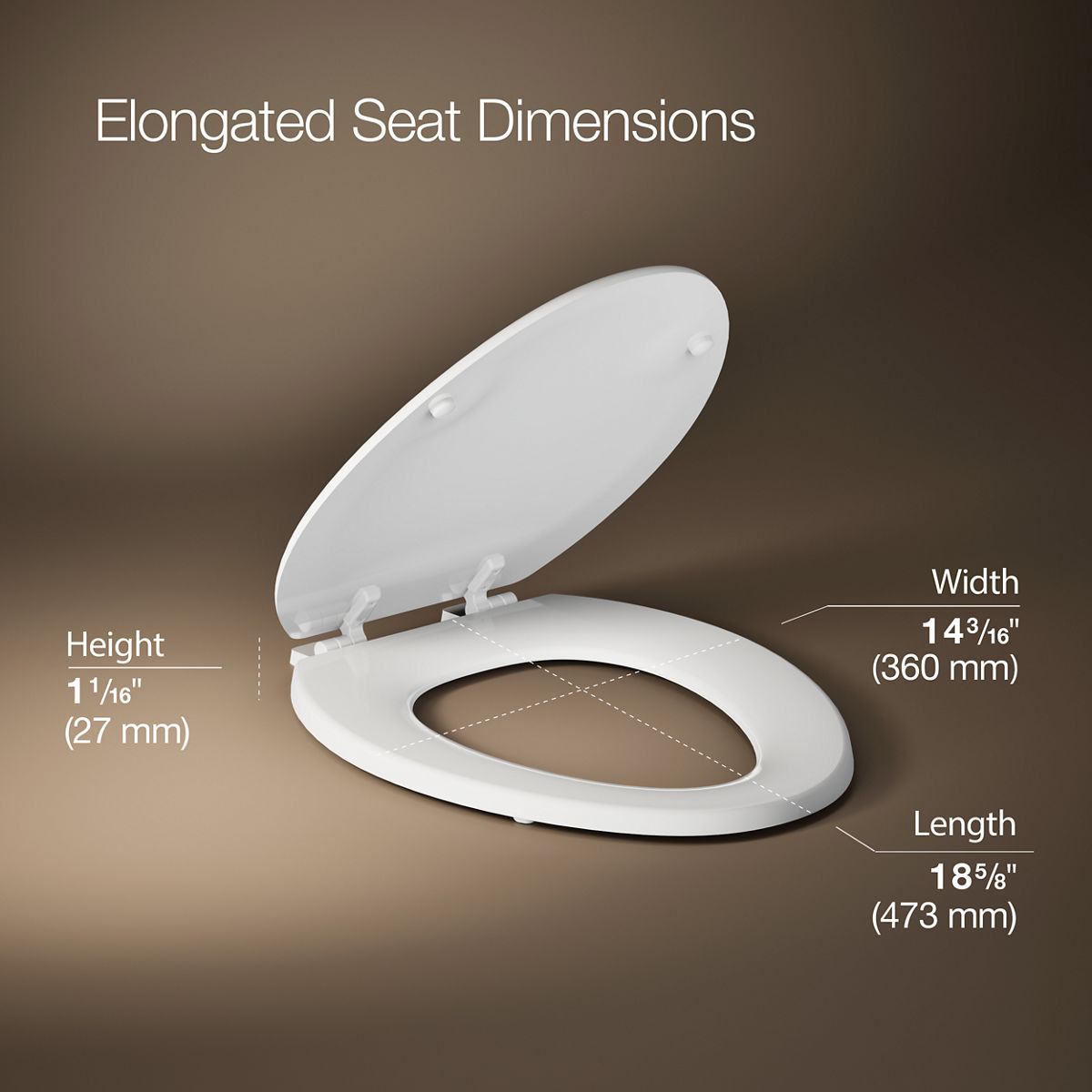 Ridgewood® Elongated toilet seat