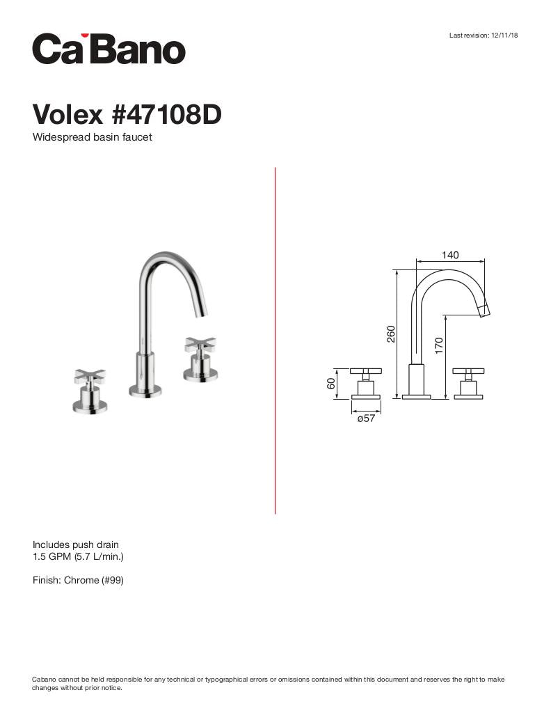 Widespread basin faucet