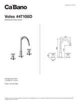 Widespread basin faucet