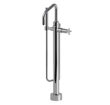 Floor mount tub filler with hand shower