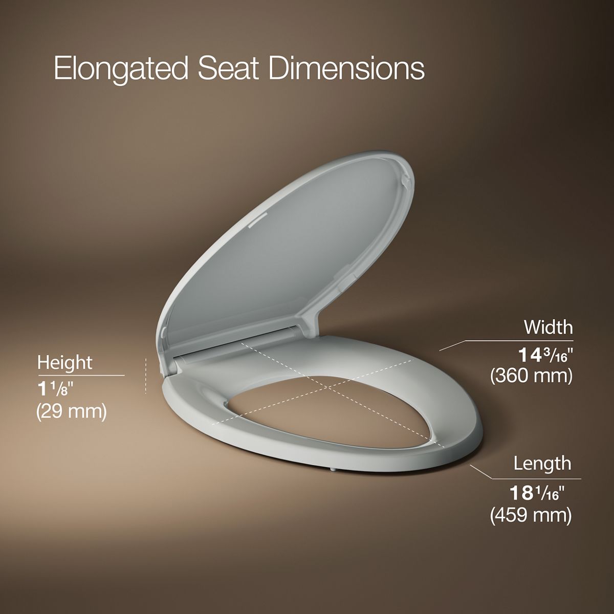 Glenbury™ ReadyLatch® Quiet-Close™ elongated toilet seat