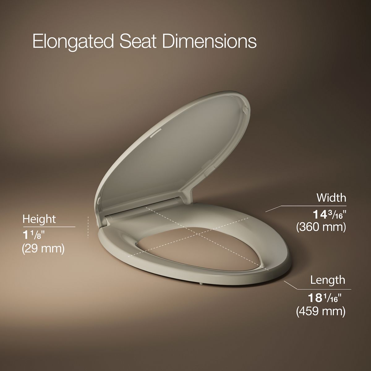 Glenbury™ ReadyLatch® Quiet-Close™ elongated toilet seat