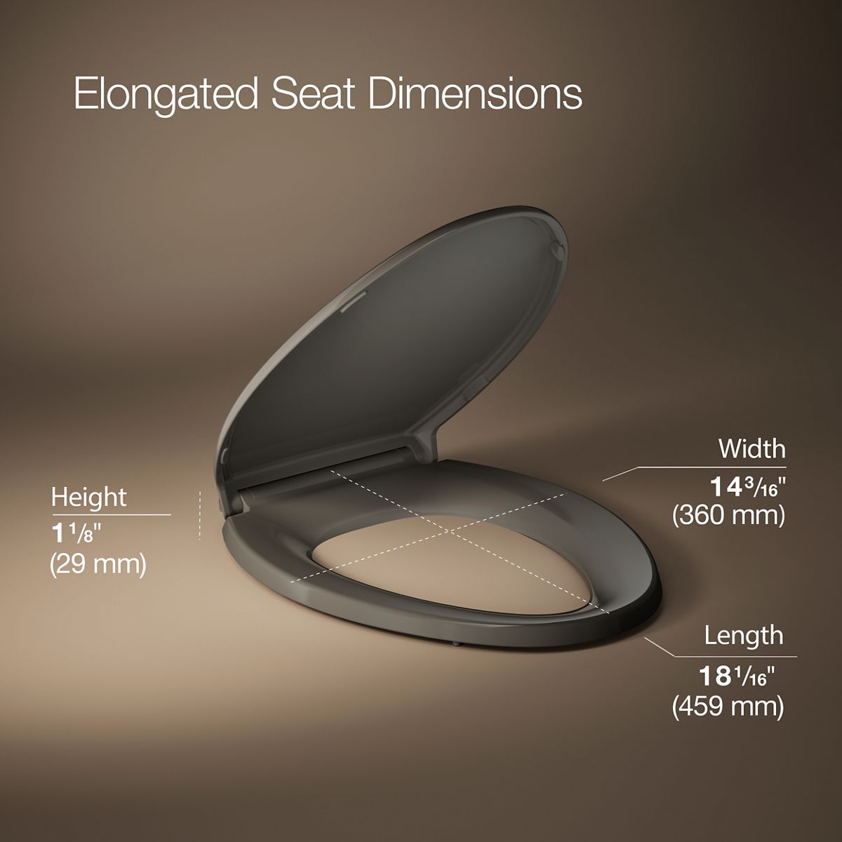 Glenbury™ ReadyLatch® Quiet-Close™ elongated toilet seat