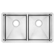 Pekoe® 29 x 18-Inch Stainless Steel Undermount Double Bowl Kitchen Sink