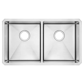 Pekoe® 29 x 18-Inch Stainless Steel Undermount Double Bowl Kitchen Sink