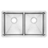 Pekoe® 29 x 18-Inch Stainless Steel Undermount Double Bowl Kitchen Sink