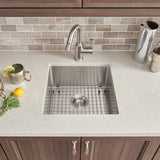 Pekoe® 17 x 17-Inch Stainless Steel Undermount Single Bowl Kitchen Sink
