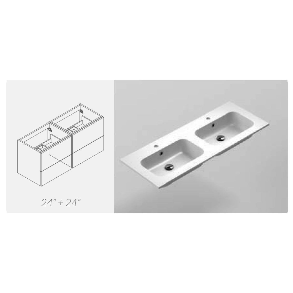 Evolve 48" MX3 Basin Double