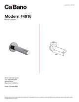 Modern round tub spout