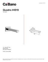 Quadra tub spout