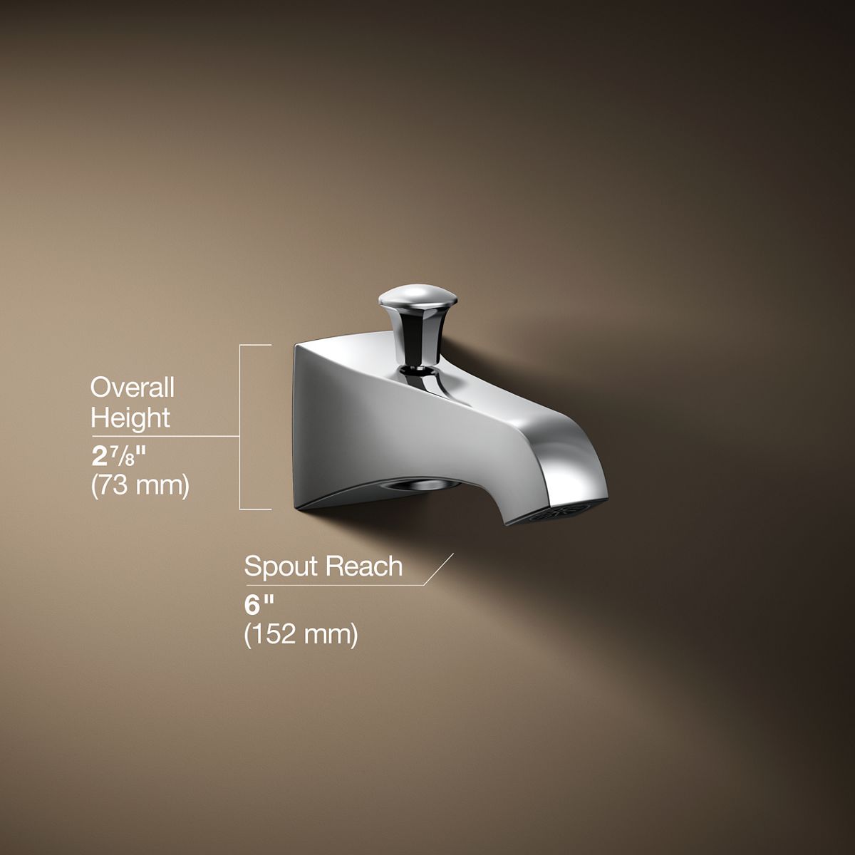 Memoirs® Stately Wall-mount bath spout with diverter