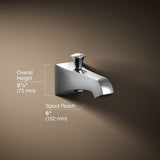 Memoirs® Stately Wall-mount bath spout with diverter