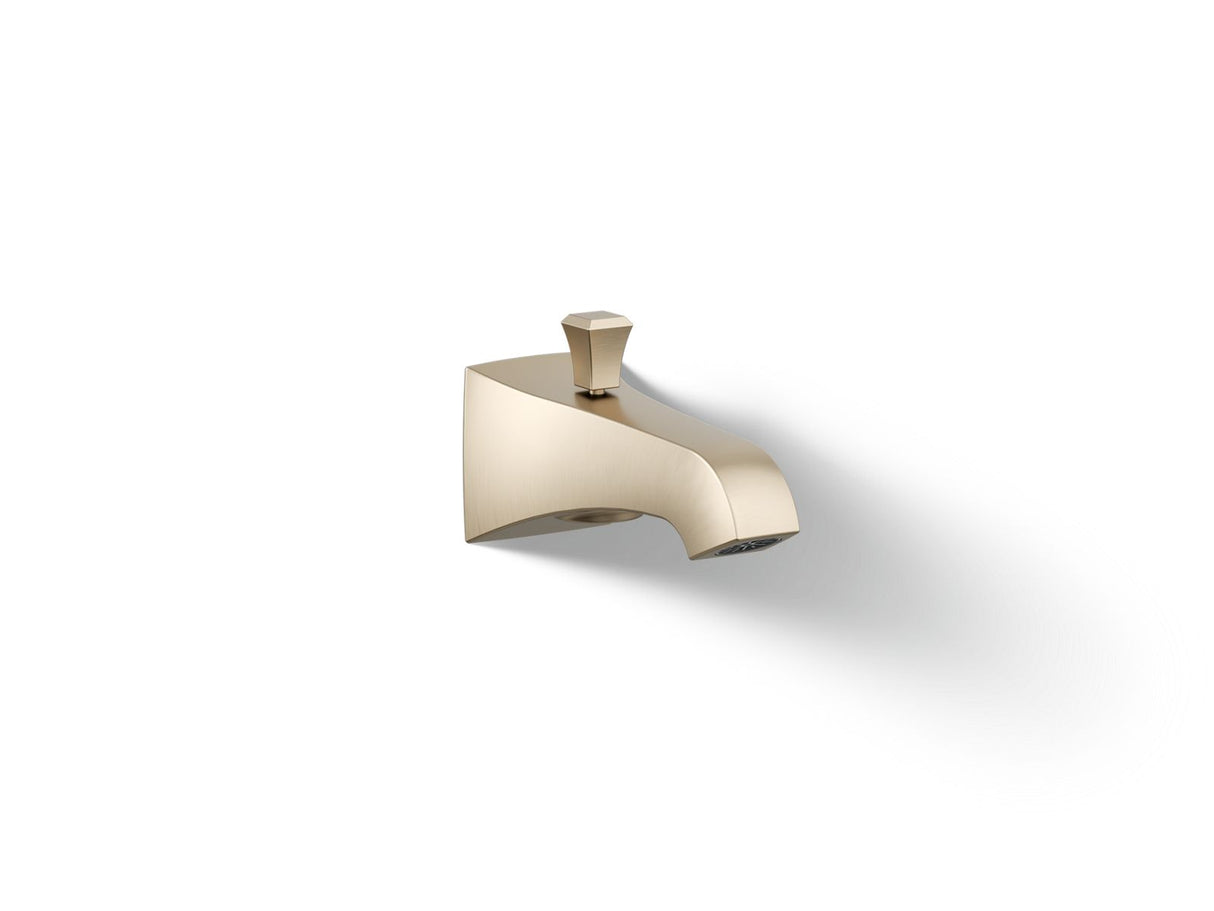 Memoirs® Stately Wall-mount bath spout with Deco design and diverter