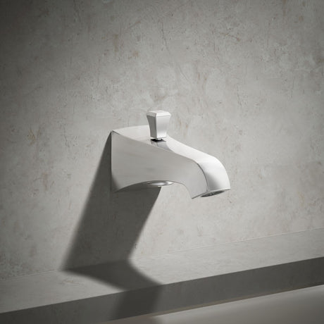 Memoirs® Stately Wall-mount bath spout with Deco design and diverter