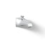 Memoirs® Stately Wall-mount bath spout with Deco design and diverter