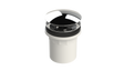 PVC Integral Waste & Overflow Clicker® Kit with Overflow, Partially Threaded Strainer (501Q)