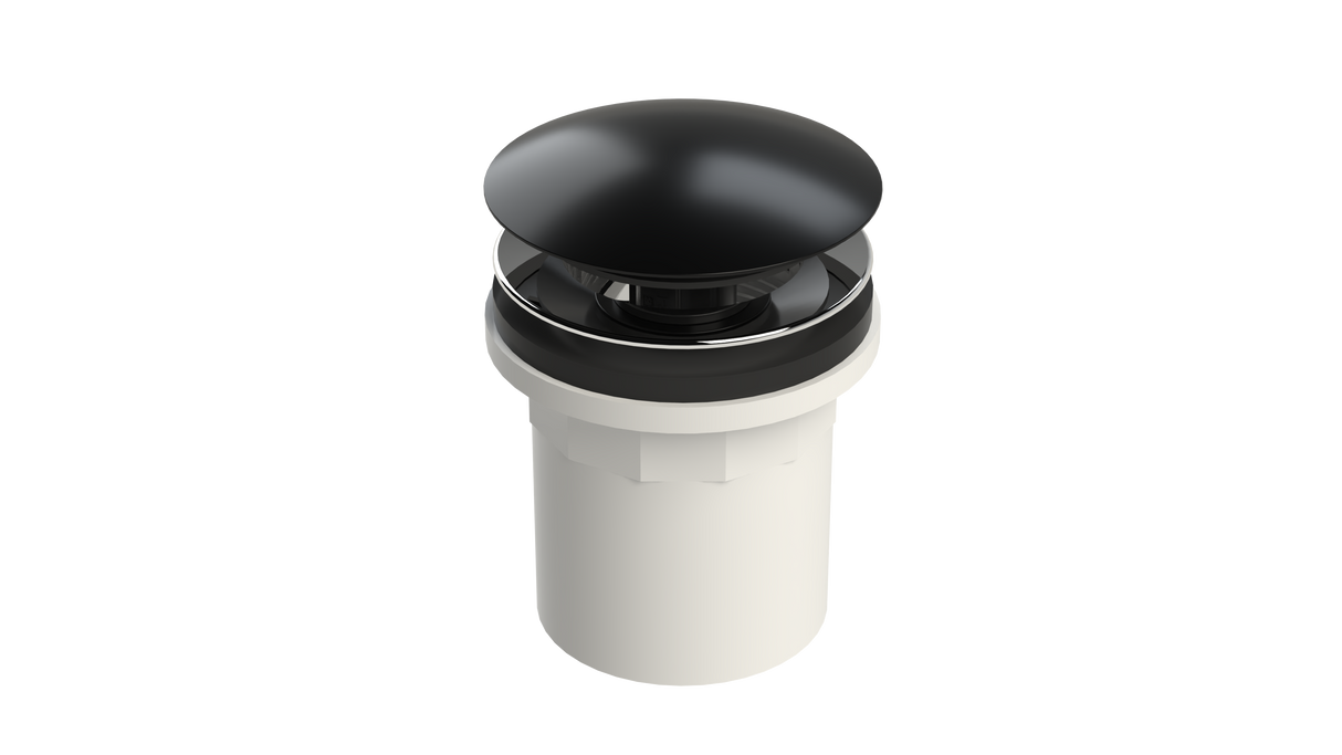 PVC Integral Waste & Overflow Clicker® Kit with Overflow, Partially Threaded Strainer (501Q)