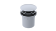 PVC Integral Waste & Overflow Clicker® Kit with Overflow, Partially Threaded Strainer (501Q-MW)