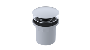 PVC Integral Waste & Overflow Clicker® Kit with Overflow, Partially Threaded Strainer (501Q-MW)