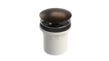 PVC Integral Waste & Overflow Clicker® Kit with Overflow, Partially Threaded Strainer (501Q)