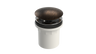 PVC Integral Waste & Overflow Clicker® Kit with Overflow, Partially Threaded Strainer (501Q)