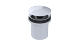 PVC Integral Waste & Overflow Clicker® Kit with Overflow, Partially Threaded Strainer (501Q)