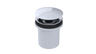 PVC Integral Waste & Overflow Clicker® Kit with Overflow, Partially Threaded Strainer (501Q)