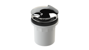 PVC Integral Waste & Overflow Twirl™ Kit with Overflow, Partially Threaded Strainer (501T)