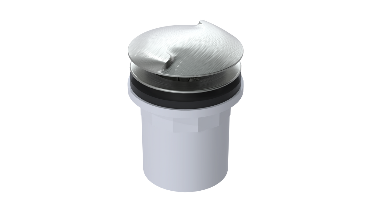 PVC Integral Waste & Overflow Twirl™ Kit with Overflow, Partially Threaded Strainer (501T)