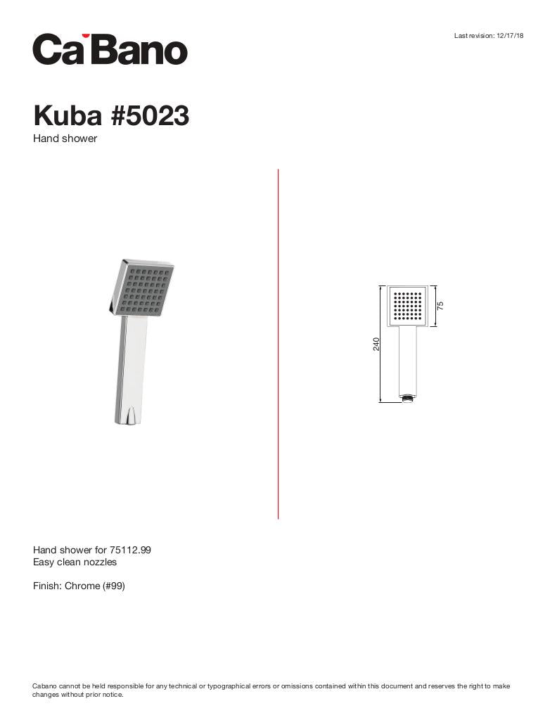 Kuba hand shower