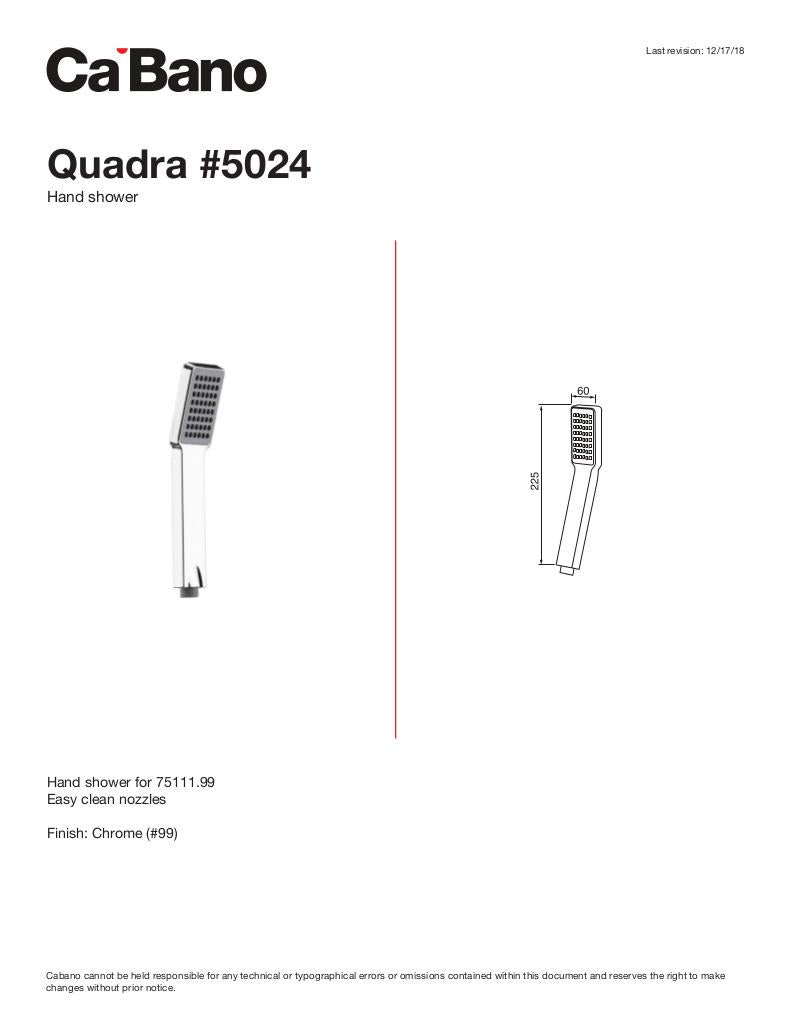 Quadra hand shower