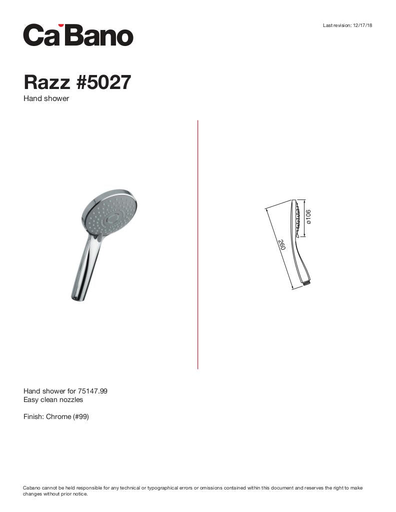 Razz hand shower