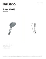 Razz hand shower