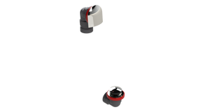 Grey PVC Offset Waste & Overflow Tip-Toe Half Kit (5040TIPHK-CP)