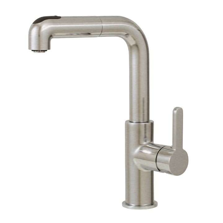 Pull-out dual stream mode kitchen faucet