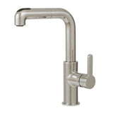 Pull-out dual stream mode kitchen faucet