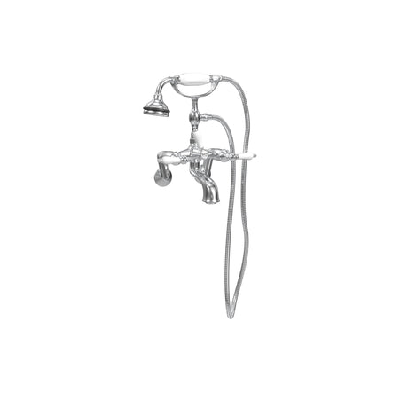 5100 SERIES Wall-Mount Tub Filler - Lever Handles - Porcelain Accents 5100-LEV