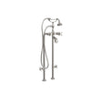 5100 SERIES Extra-Tall Free-Standing Tub Filler with Stop Valves - Cross Handles - Porcelain Accents 5102/3970XL