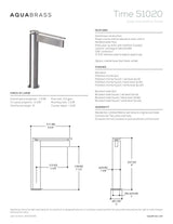 Tall single-hole lavatory faucet