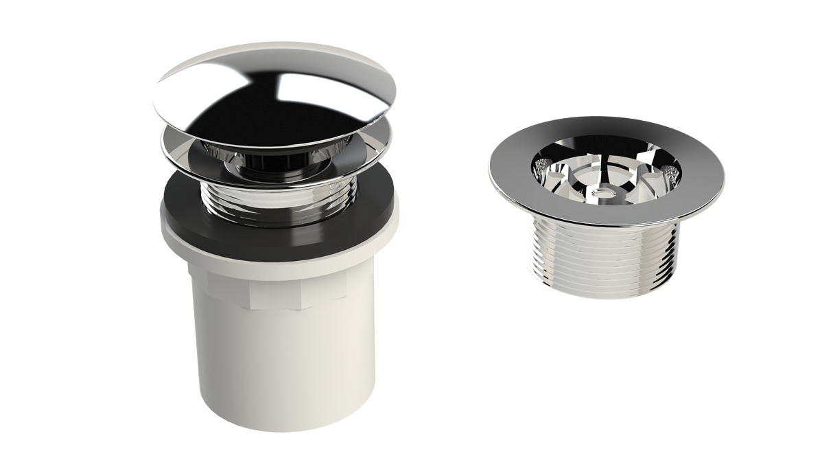 PVC Integral Waste & Overflow Clicker® Kit - Without Overflow (510Q)