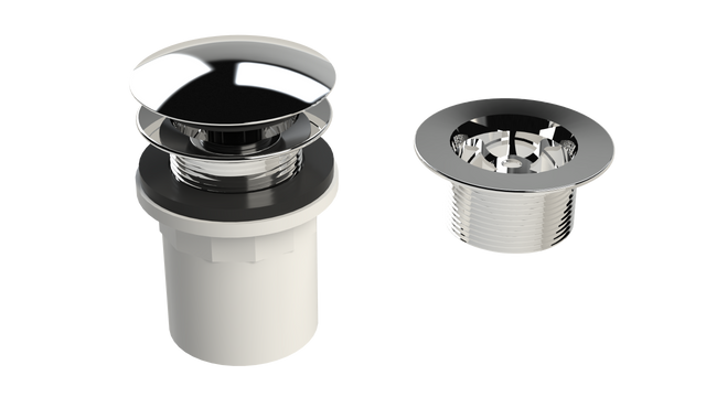 PVC Integral Waste & Overflow Clicker® Kit - Without Overflow (510Q)