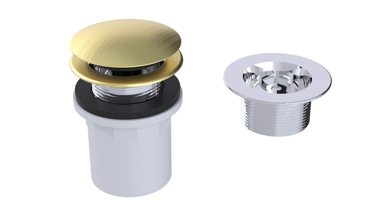 PVC Integral Waste & Overflow Clicker® Kit - Without Overflow (510Q)