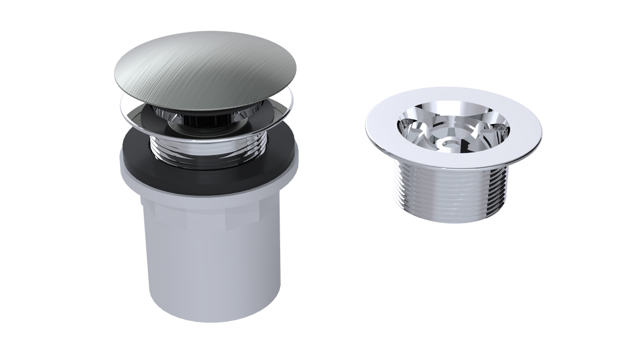 PVC Integral Waste & Overflow Clicker® Kit - Without Overflow (510Q)
