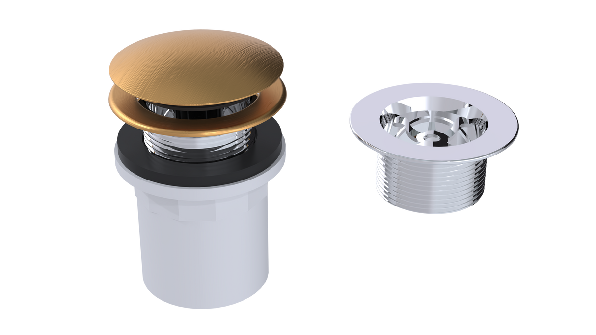 PVC Integral Waste & Overflow Clicker® Kit - Without Overflow (510Q)